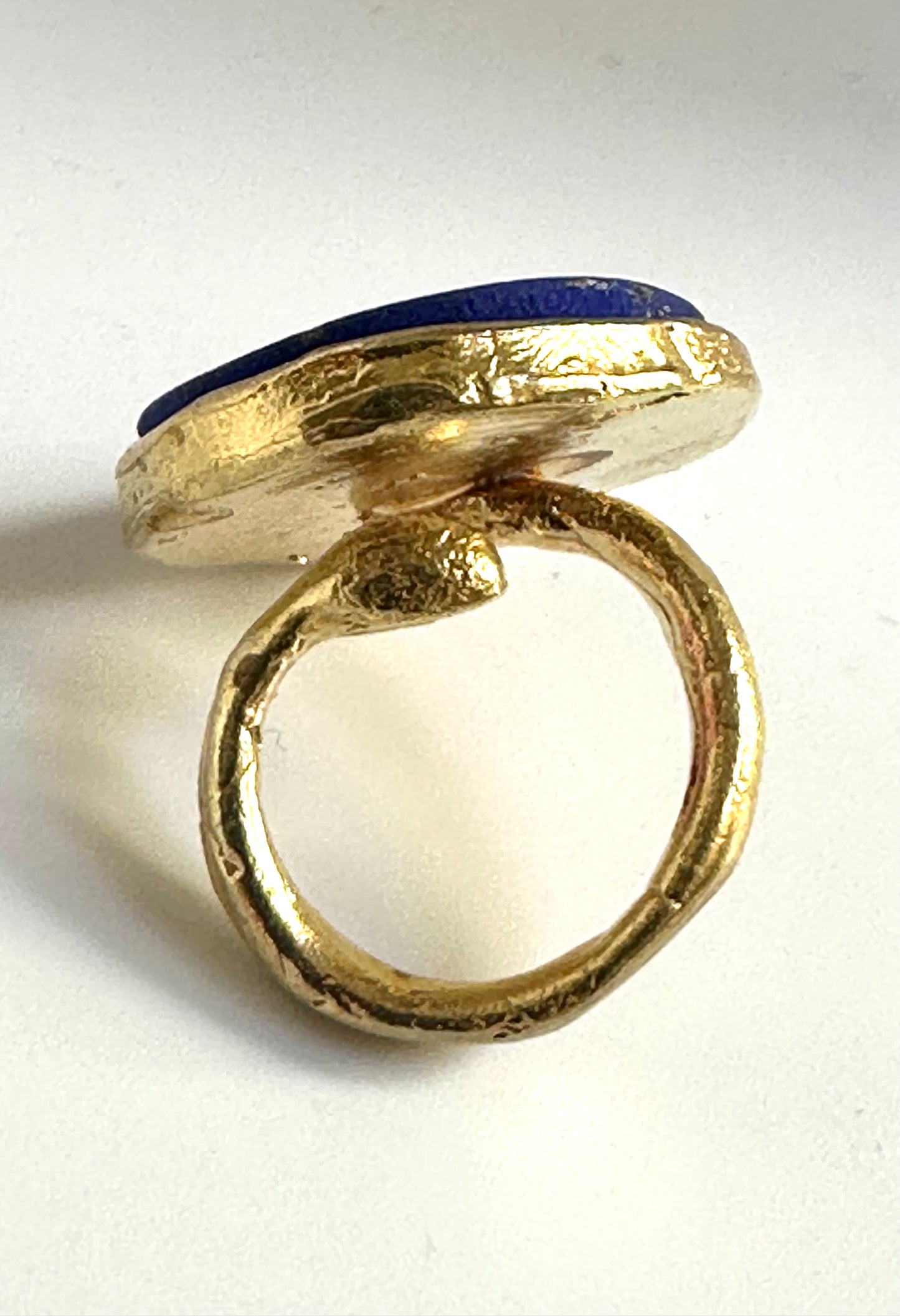 Anello in Pasta Vitrea in Lapis Lazuli