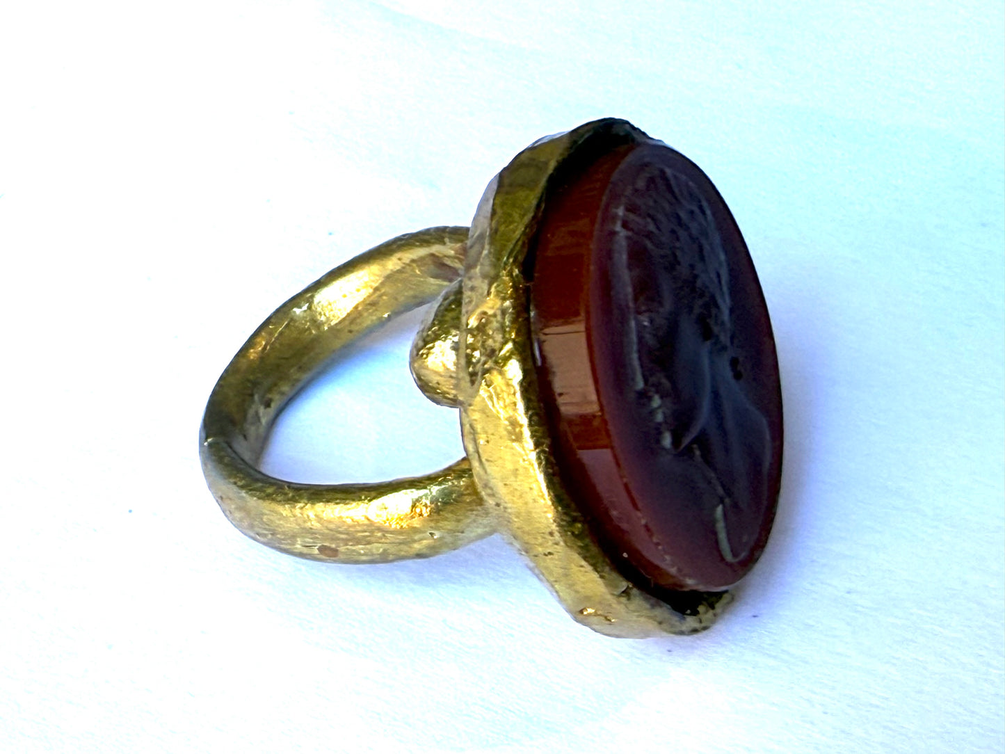 Anello in Pasta Vitrea Caramello