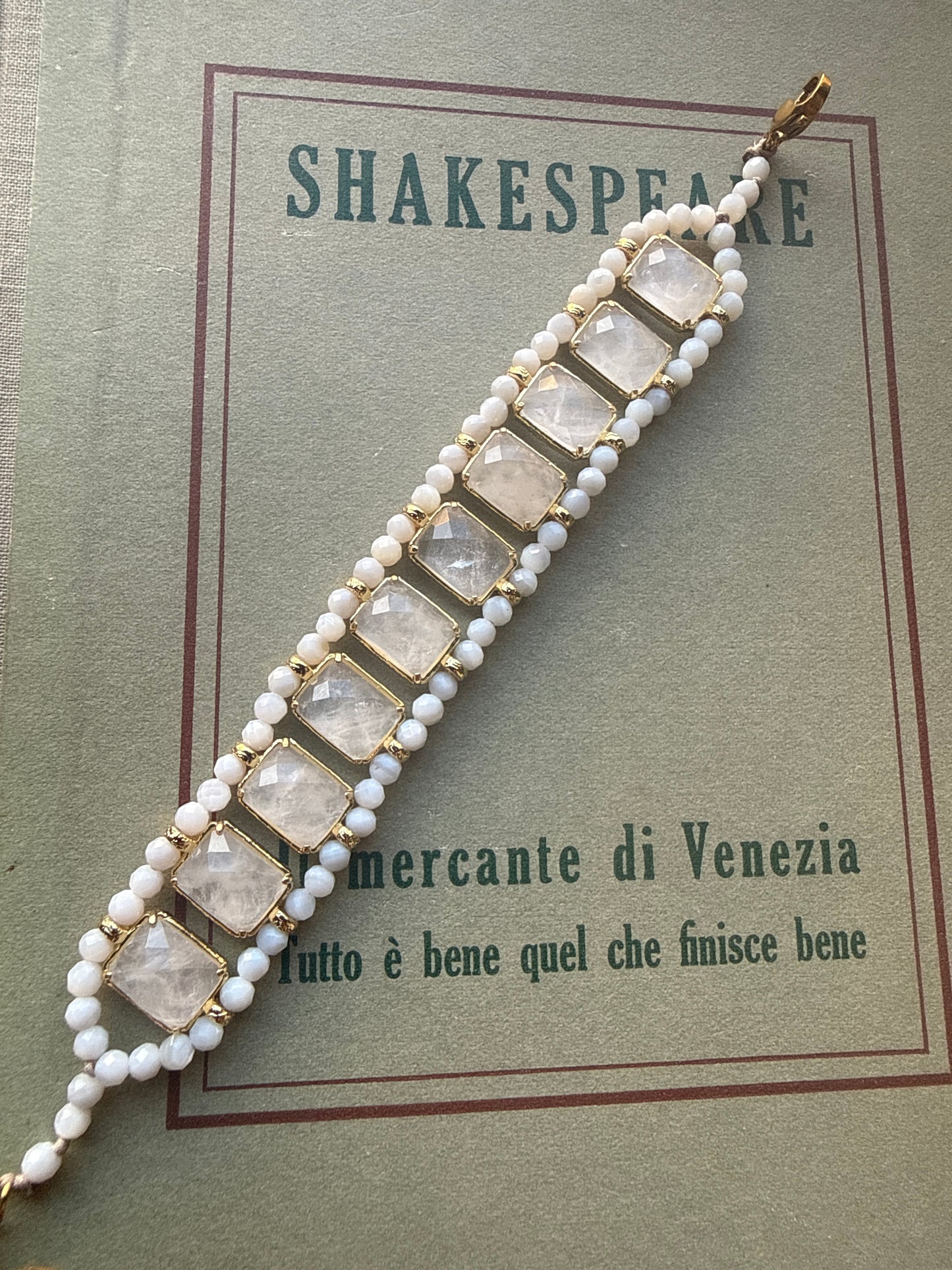 Bracciale in Quarzo Bianco