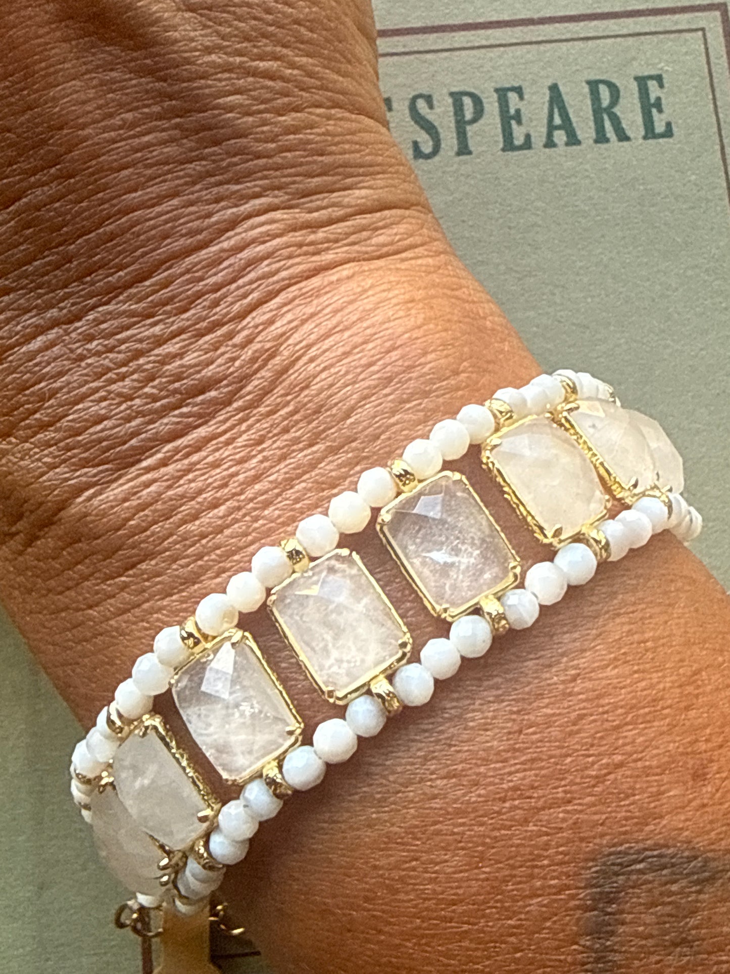 Bracciale in Quarzo Bianco
