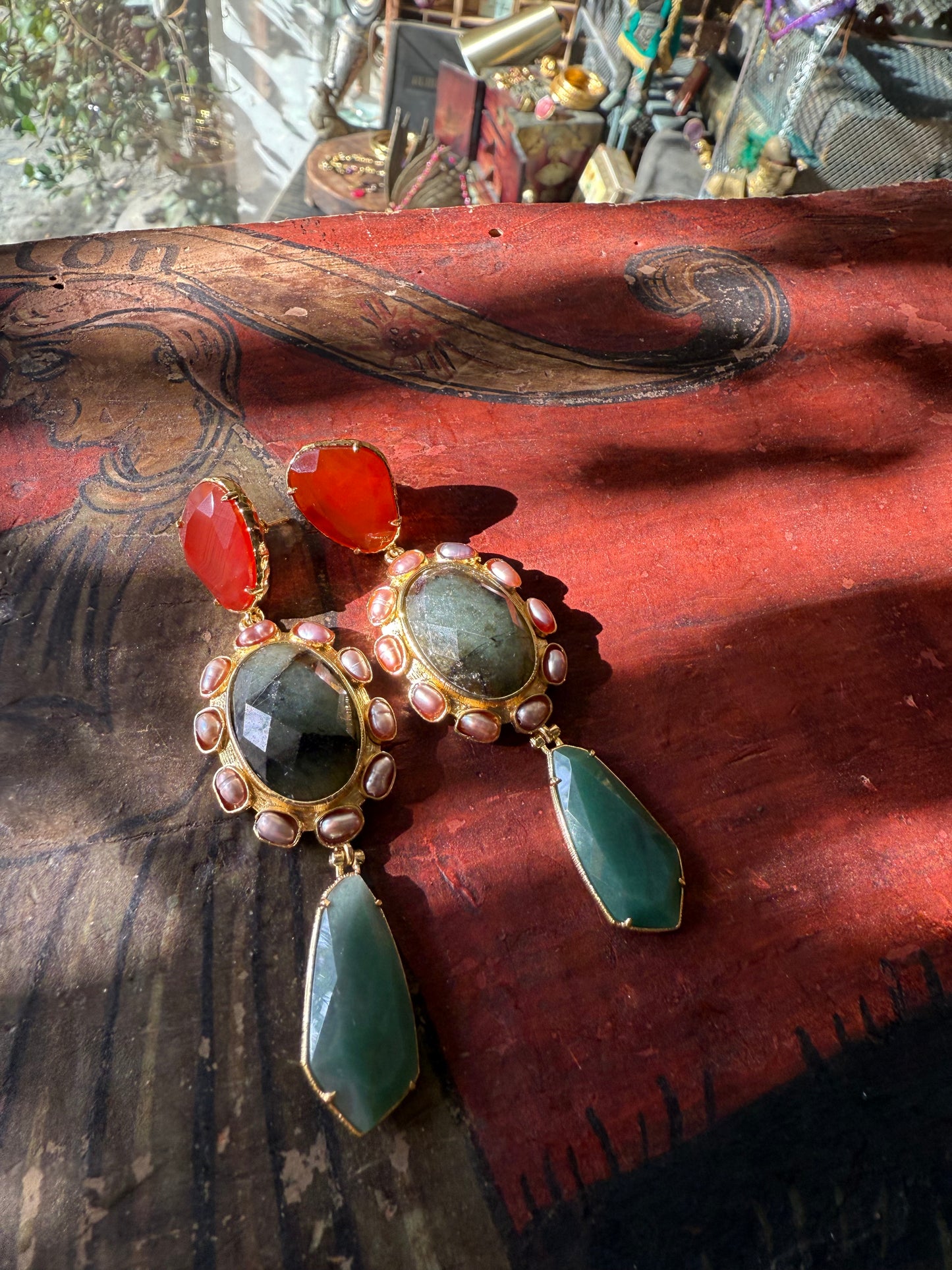 Orecchini Regina Ambra e Agata