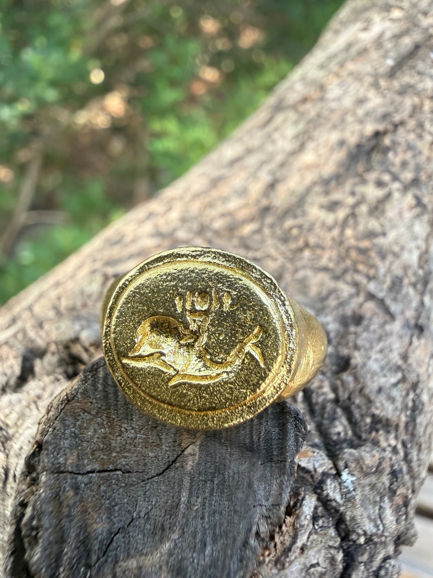 Anello da mignolo con Delfino