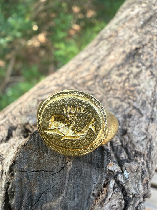 Anello da mignolo con Delfino
