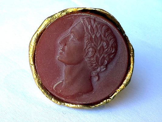 Anello in Pasta Vitrea Caramello