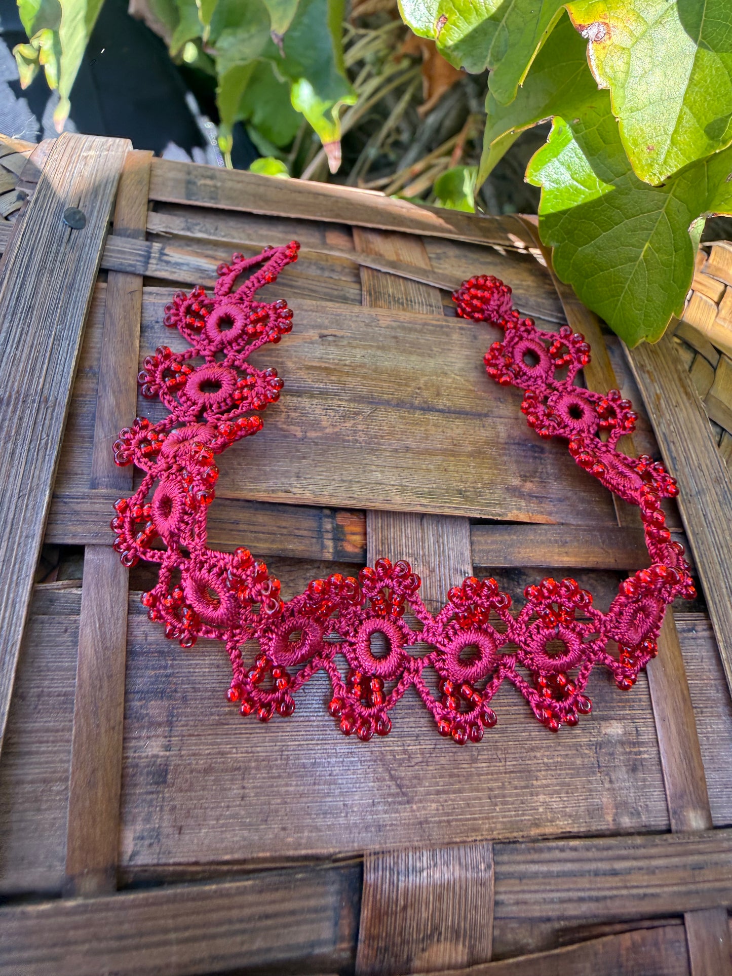 Crochet Bracelets 01 red