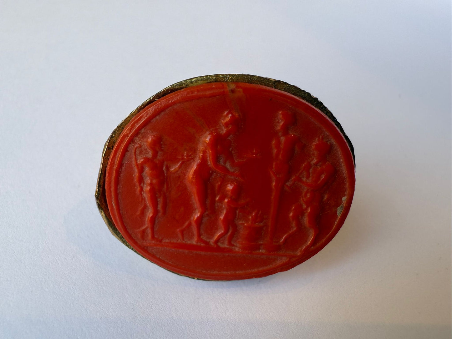 Anello in Pasta Vitrea Rosso