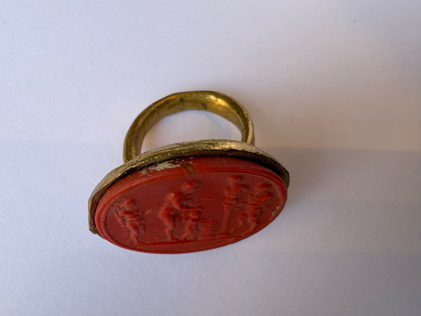 Anello in Pasta Vitrea Rosso