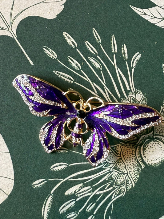 Spilla Farfalla Viola