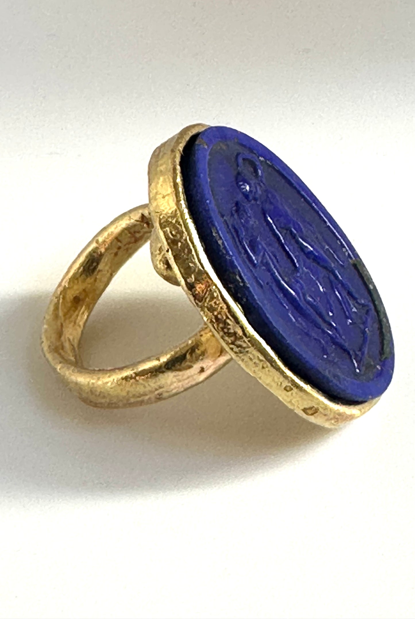 Anello in Pasta Vitrea in Lapis Lazuli